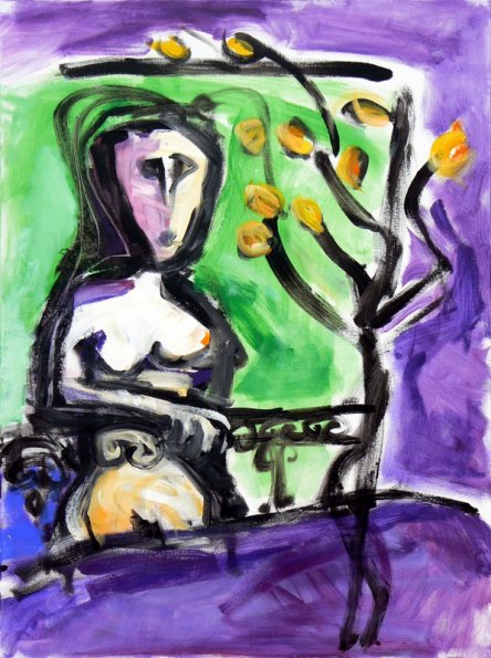 Mujer en el balcon